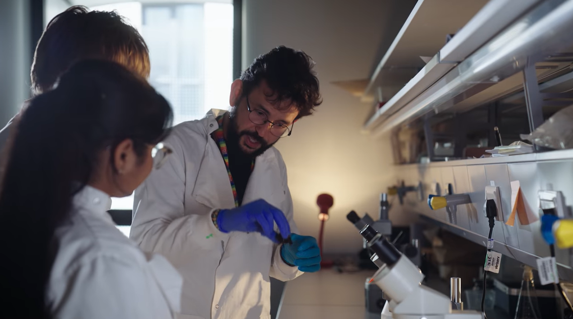 Filipe Franca in the lab